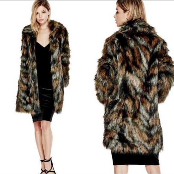 Guess Fur Coat - Picture 10 of 11